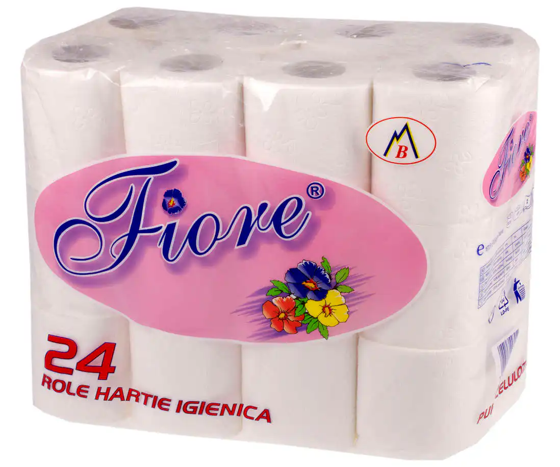 Hartie igienica Fiore, 2 straturi, 24 role