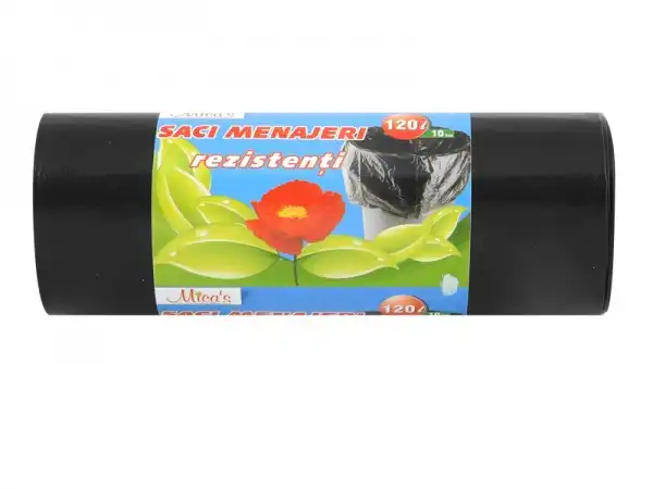Saci menajeri Mica’s, 120L, 10 buc/rola