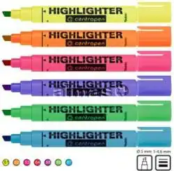 Textmarker varf lat Centropen, diverse culori