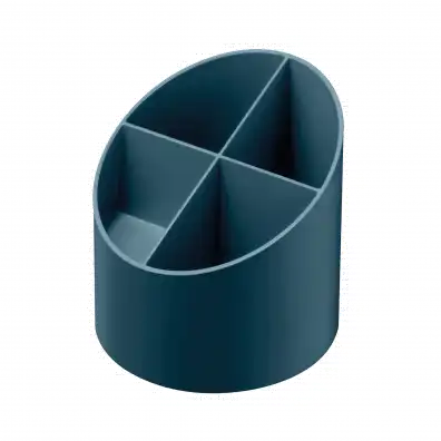 SUPORT INSTRUMENTE DE SCRIS ROTUND, 4 COMPARTIMENTE