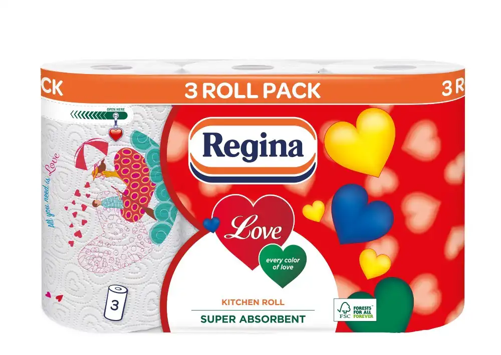 Prosoape Regina Love, 3 straturi, 3 role