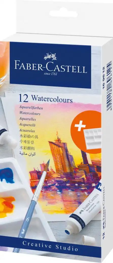 Tempera 12 culori/set, 9ml, FABER CASTELL
